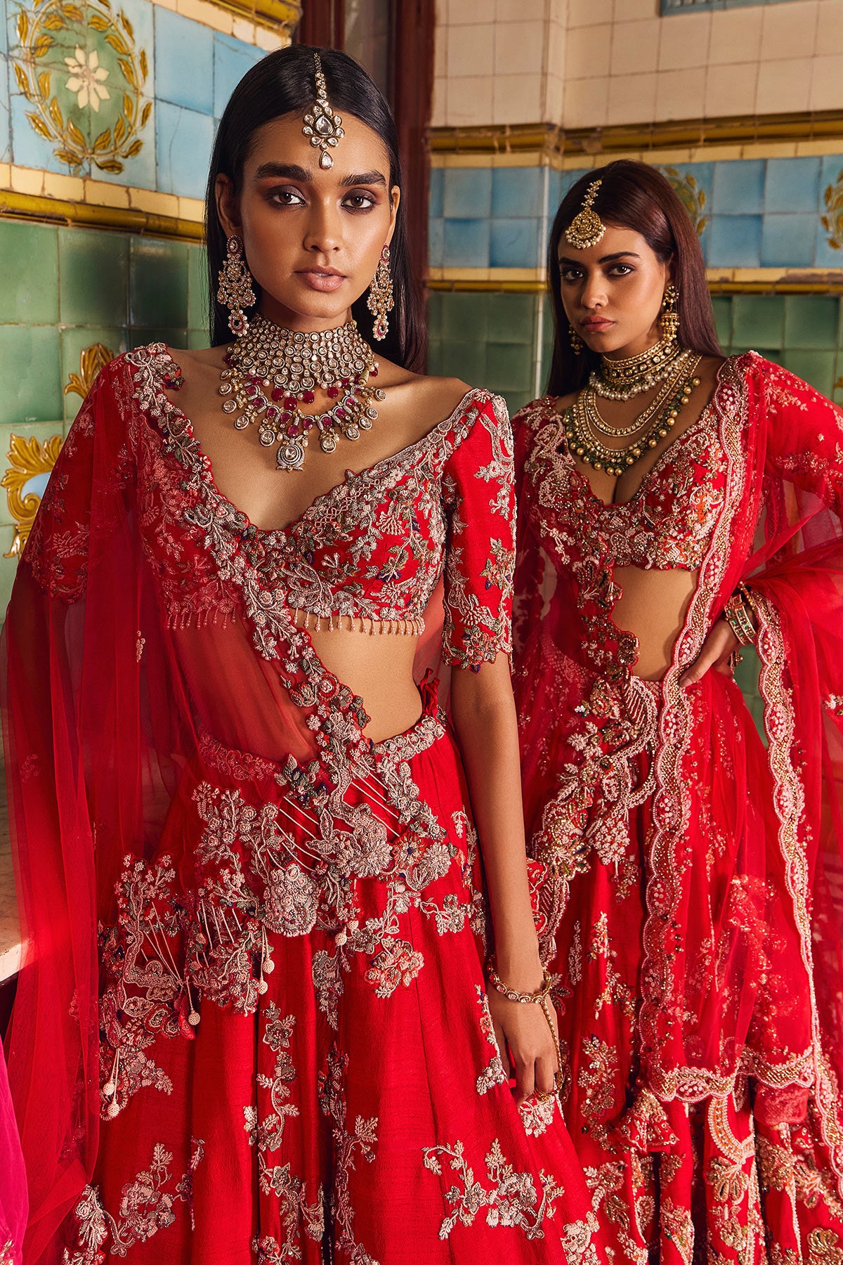 "Cerise" Bridal Lehenga