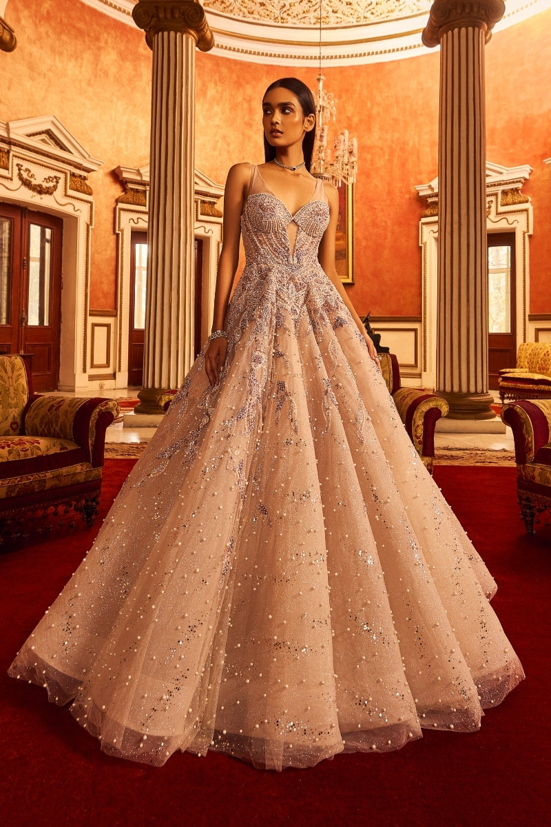 "Samiya" tulle gown