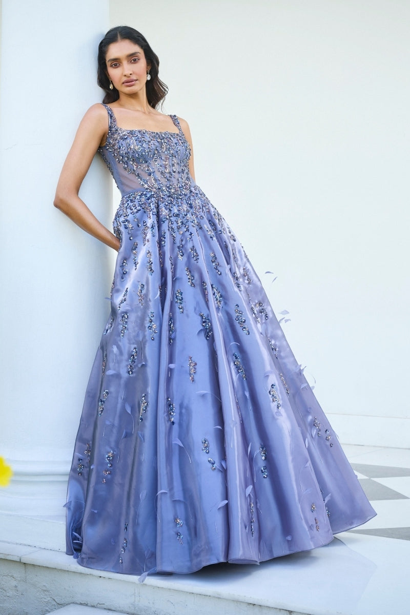 "Orna" Organza Gown