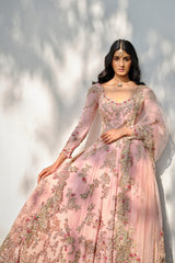 "Miriam" Bridal Chiffon Anarkali Set