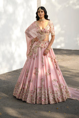 "Eidel" Raw Silk Lehenga