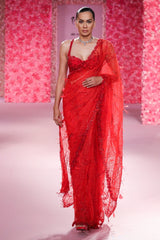 "Noele" Shimmer Tulle Saree