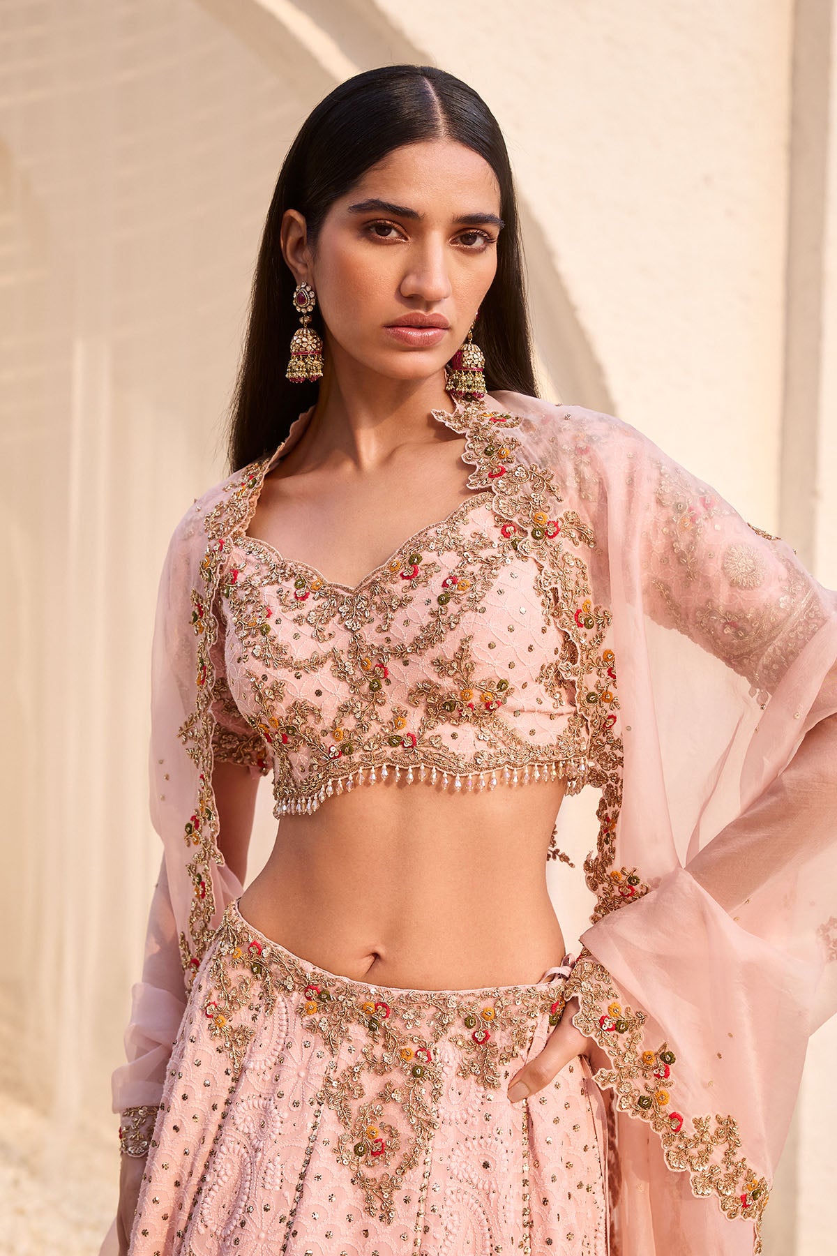 Rosaline Chikankari Lehenga