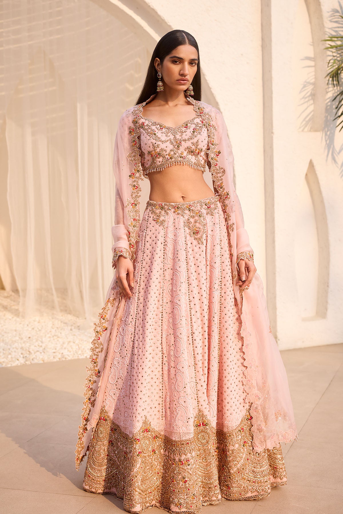 Rosaline Chikankari Lehenga