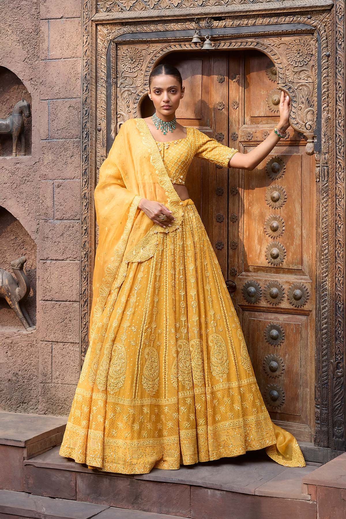 Amra Chikankari Lehenga