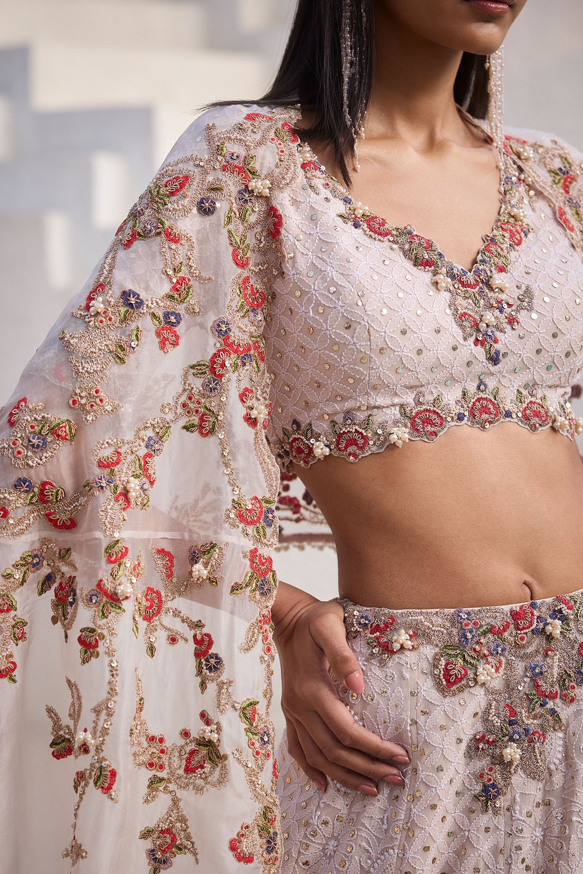 Paisley dream Chikankari Lehenga