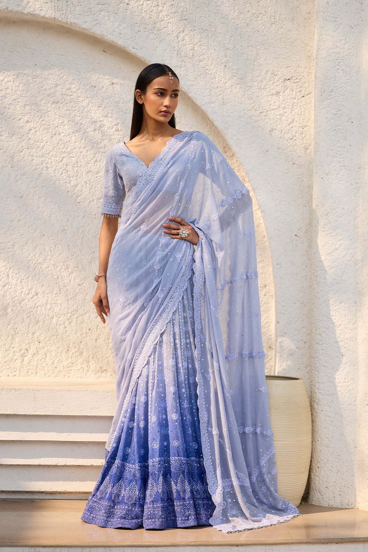 Opal Mirage Lehenga Saree