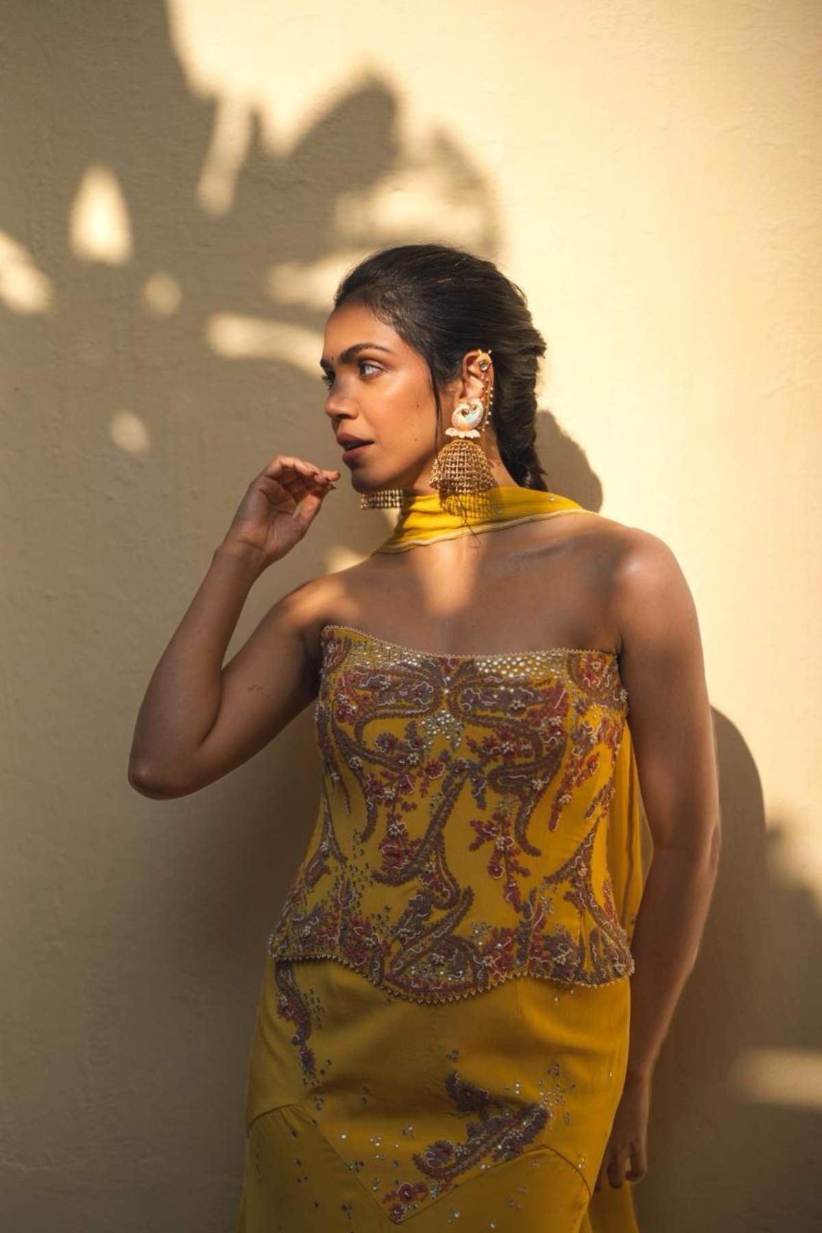 Shriya Pilgaonkar In Aurora Bloom Corset & Skirt set