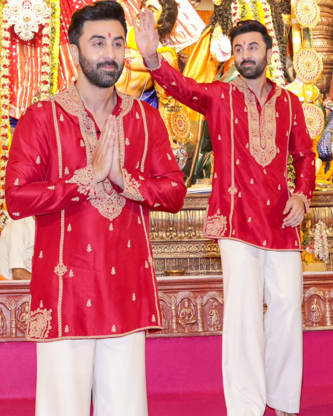 Ranbir Kapoor in Abeer Kashidakari Kurta Set
