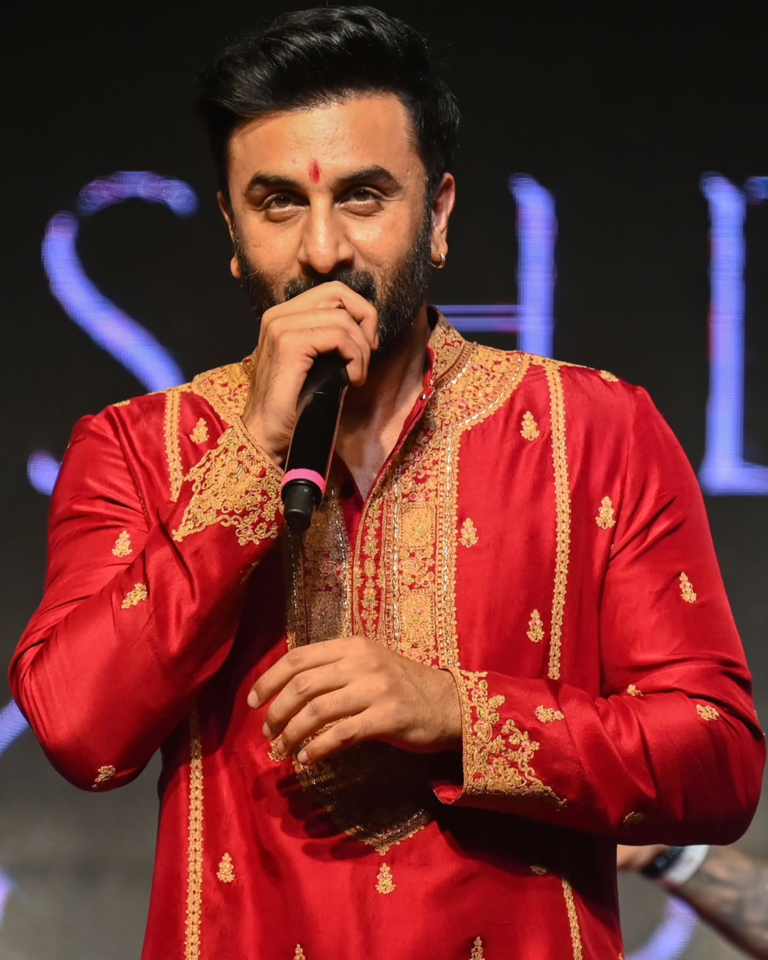 Ranbir Kapoor in Abeer Kashidakari Kurta Set