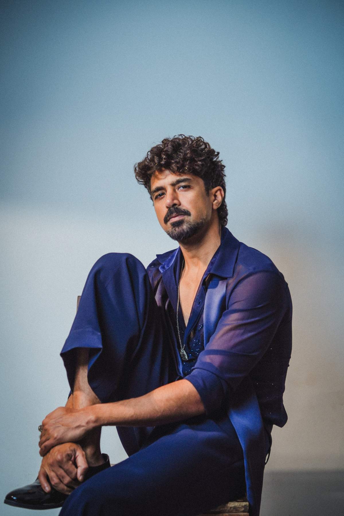 Saqib saleem in Velouris Shirt & Pant Set