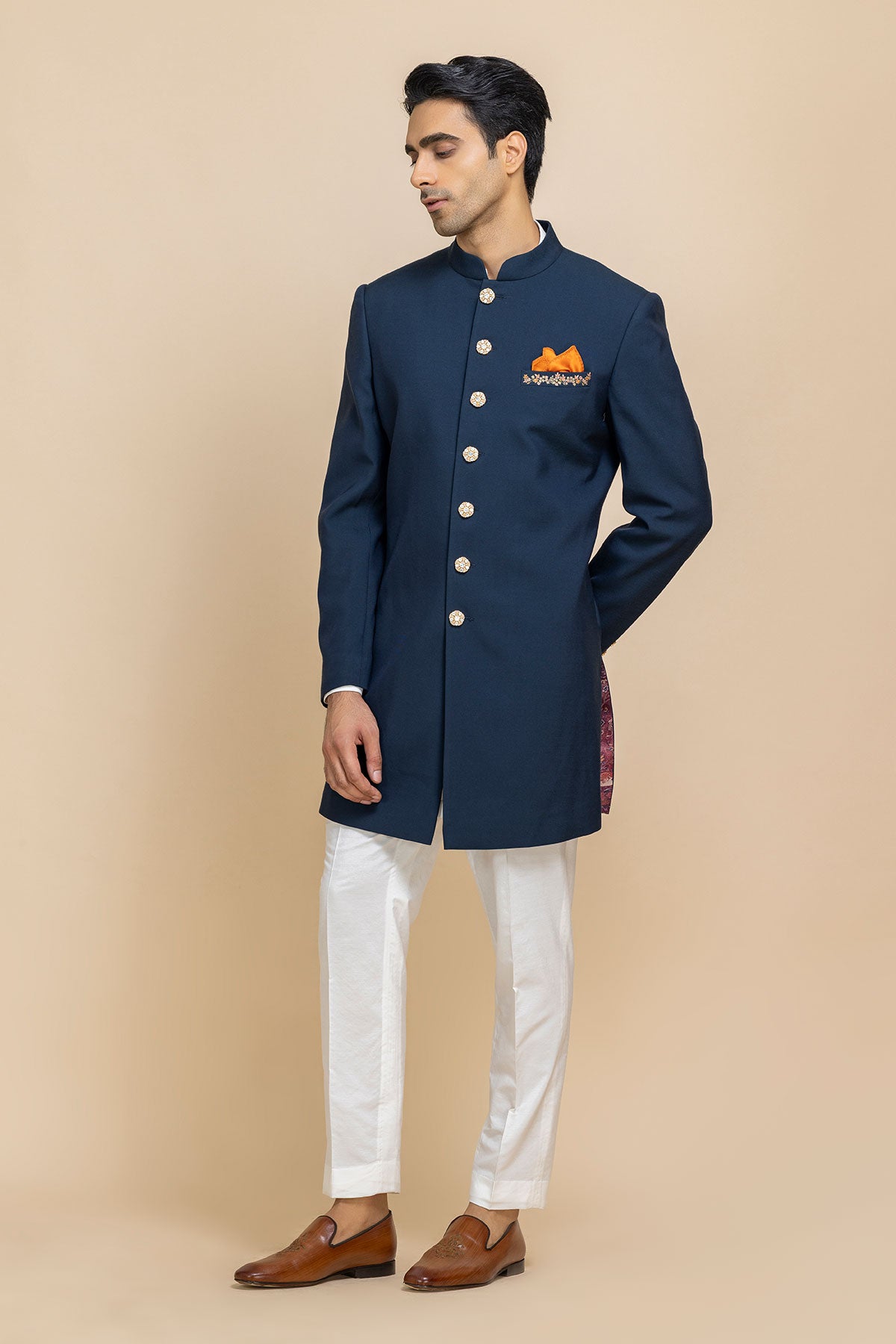 Midnight Majesty Achkan