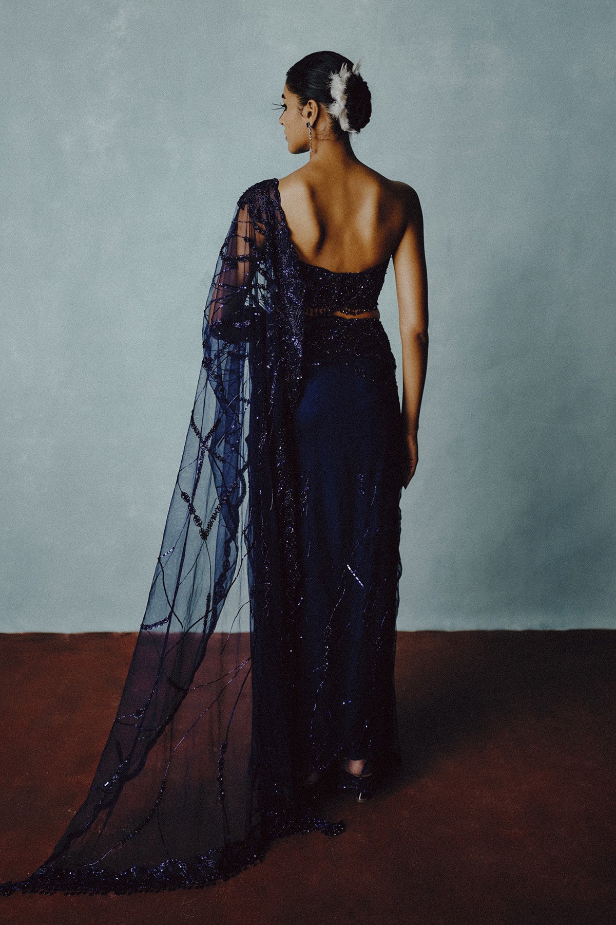 Twilight Sheer Sculpt Saree