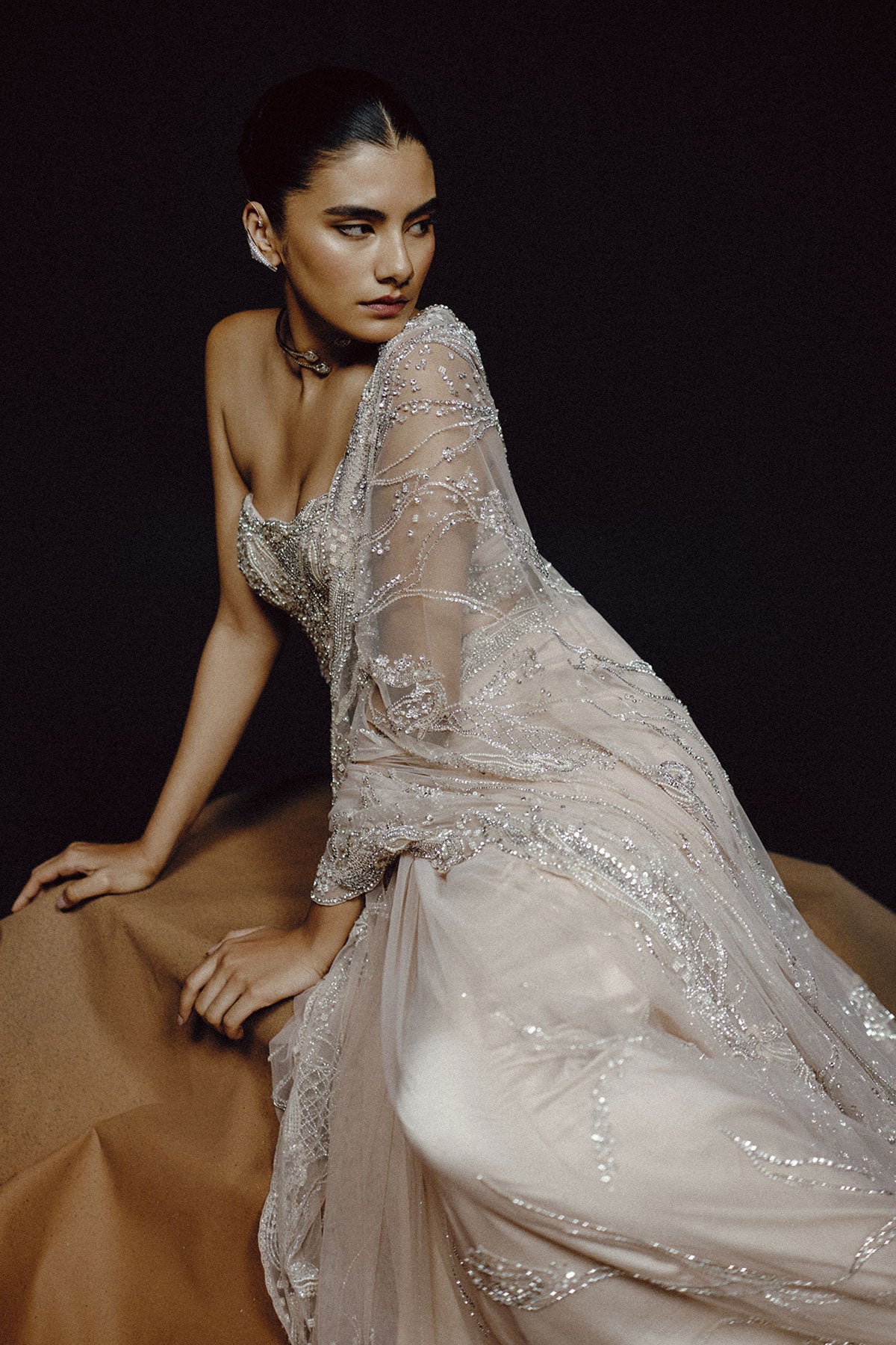 Moonlit Whisper Saree