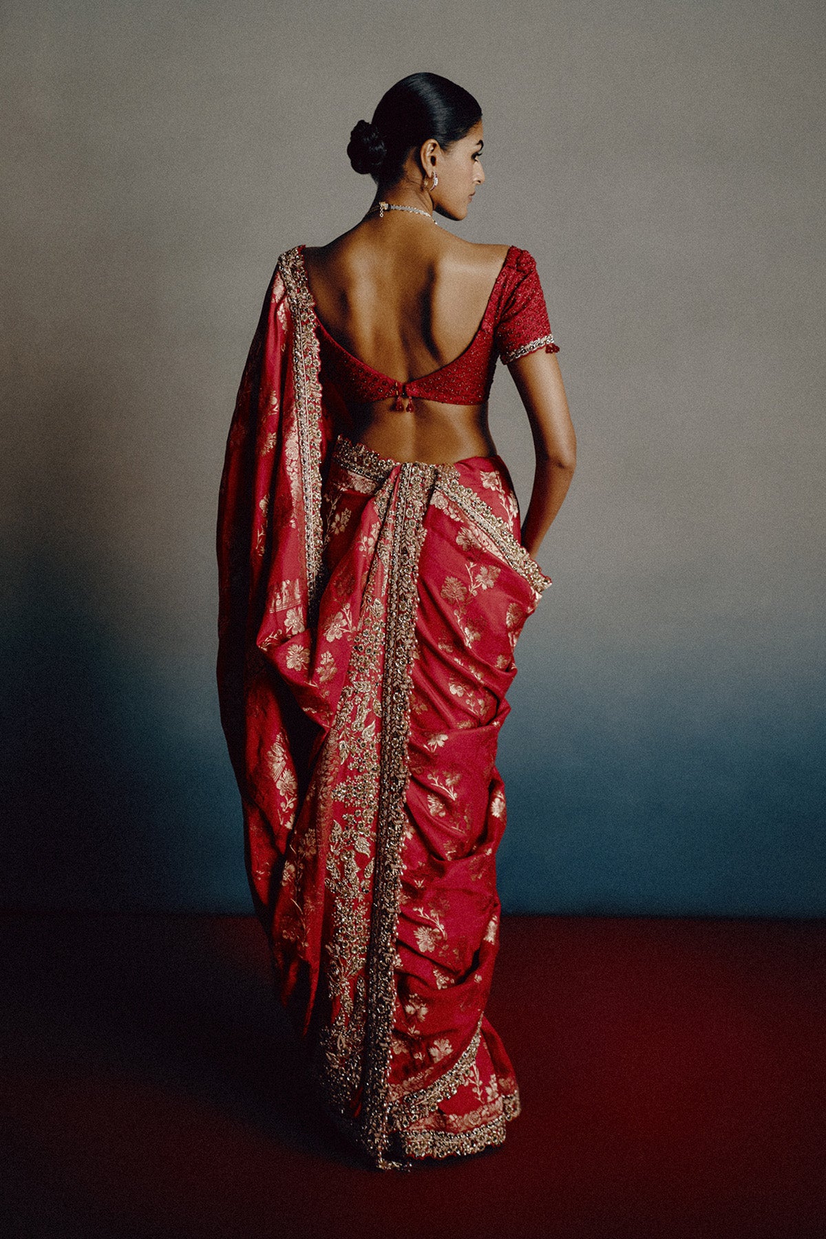 Roselle Banarasi Saree