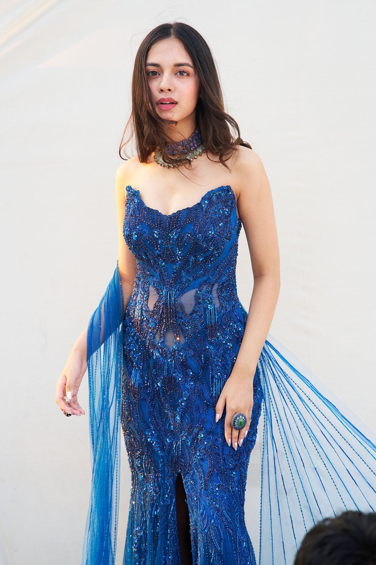 Nitanshi Goel in "Desiree" Cocktail Gown