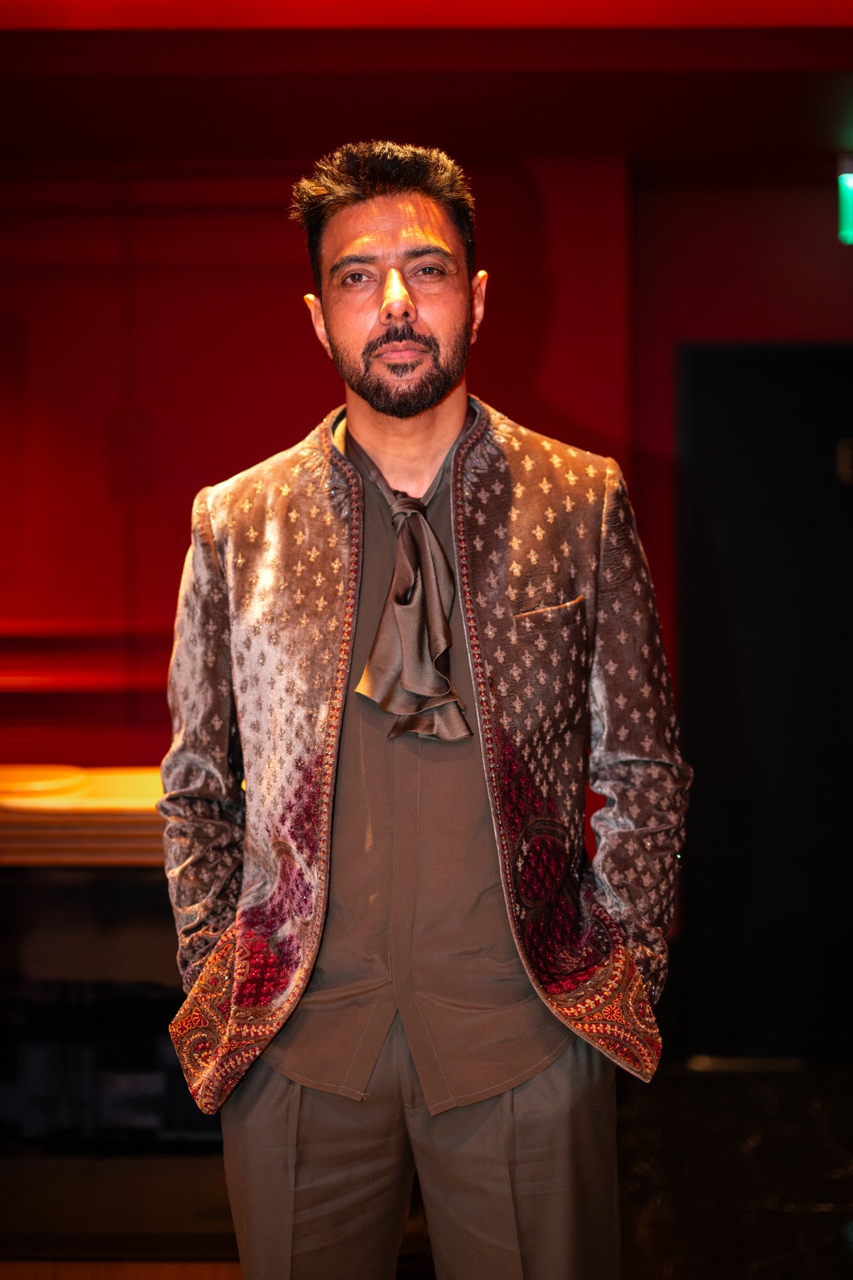 Ranveer Brar in Loden Jacket Set