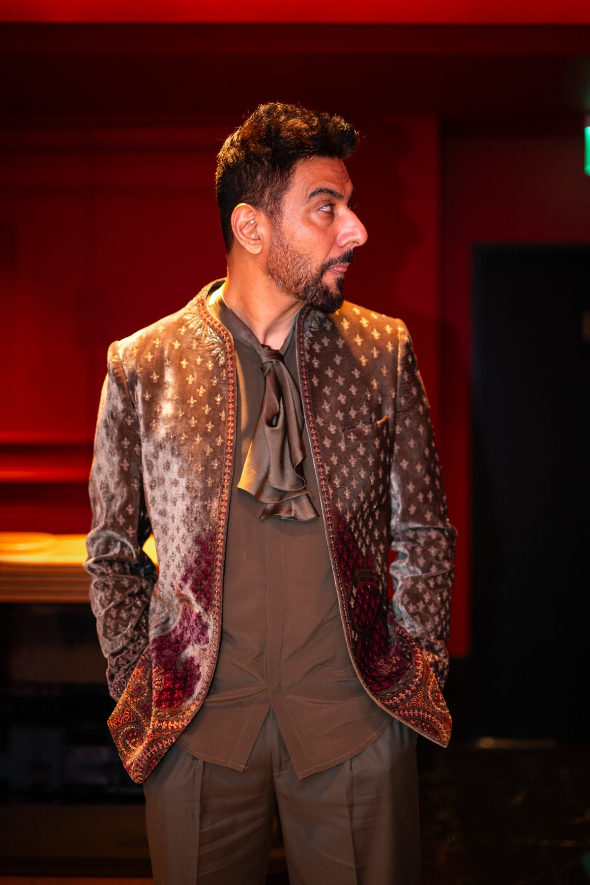 Ranveer Brar in Loden Jacket Set