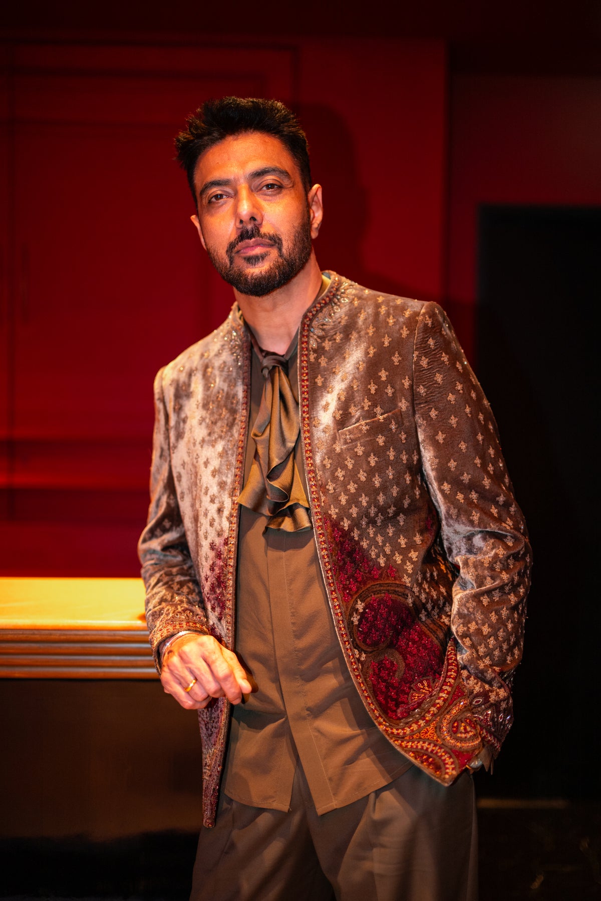 Ranveer Brar in Loden Jacket Set