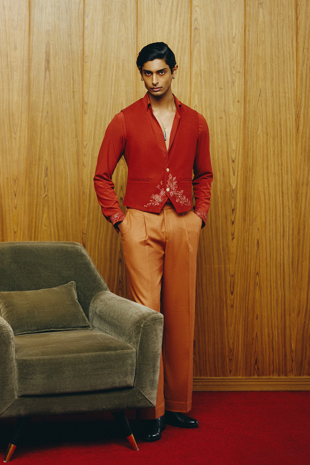 Emberline Waistcoat with Shirt and Pant Set