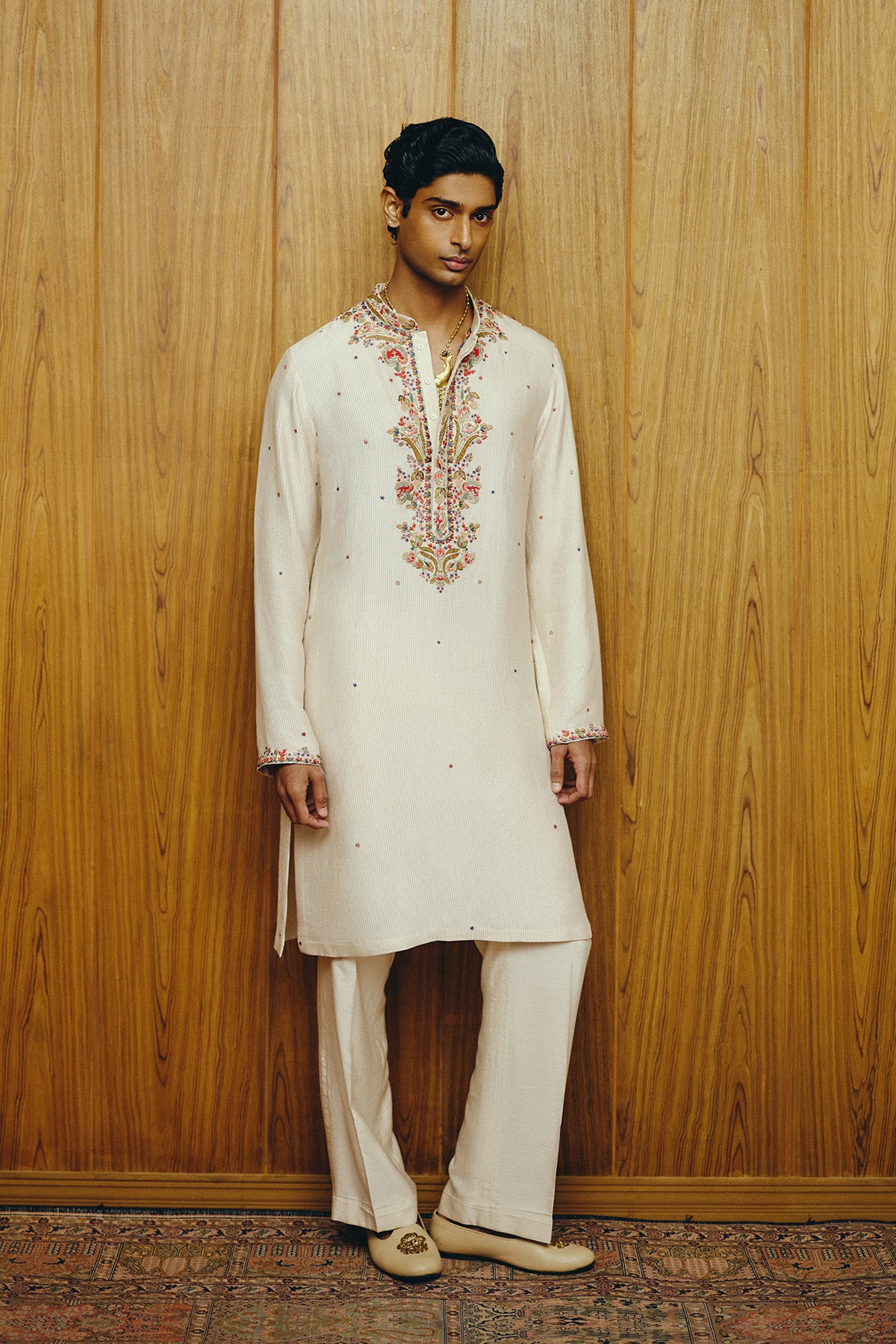 The Elias Ivory Kurta Set