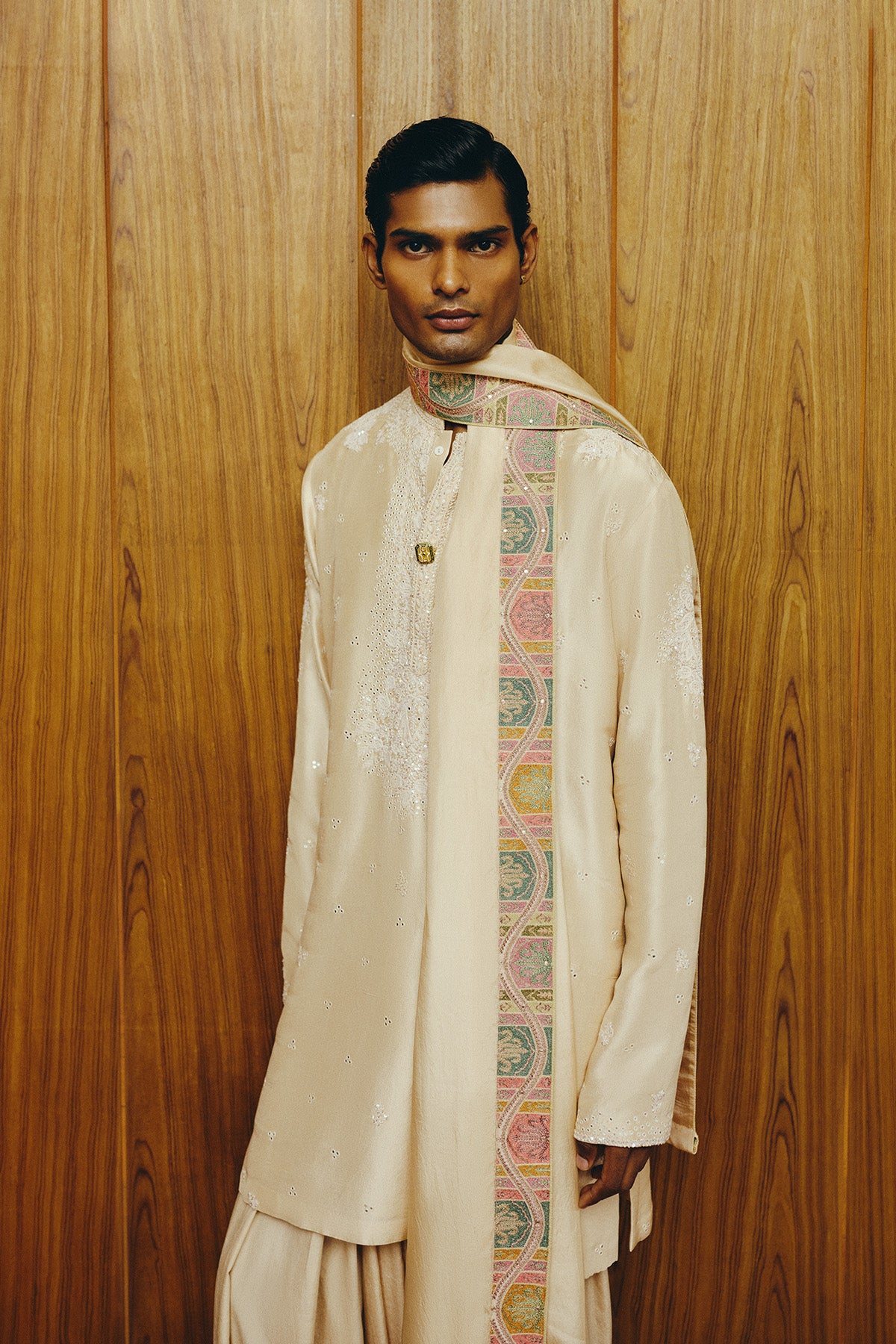 The Raphael Ivory Kurta and Salwar Set