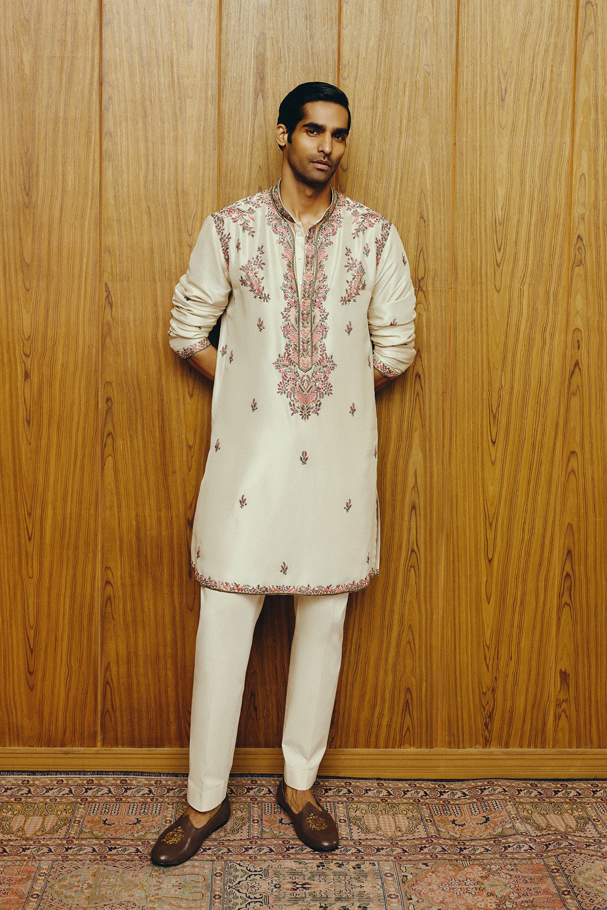 Ivory Élan Kurta and Trouser