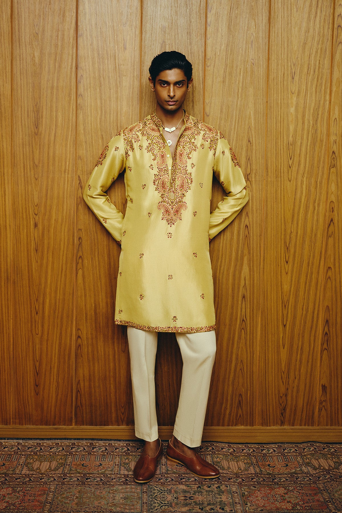 Sunlit Kashidakari Kurta Set