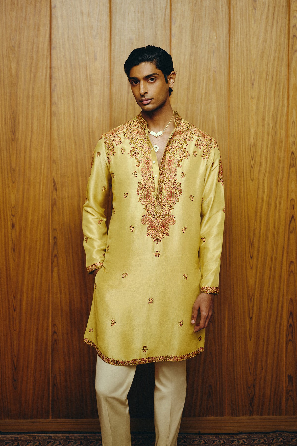 Sunlit Kashidakari Kurta Set