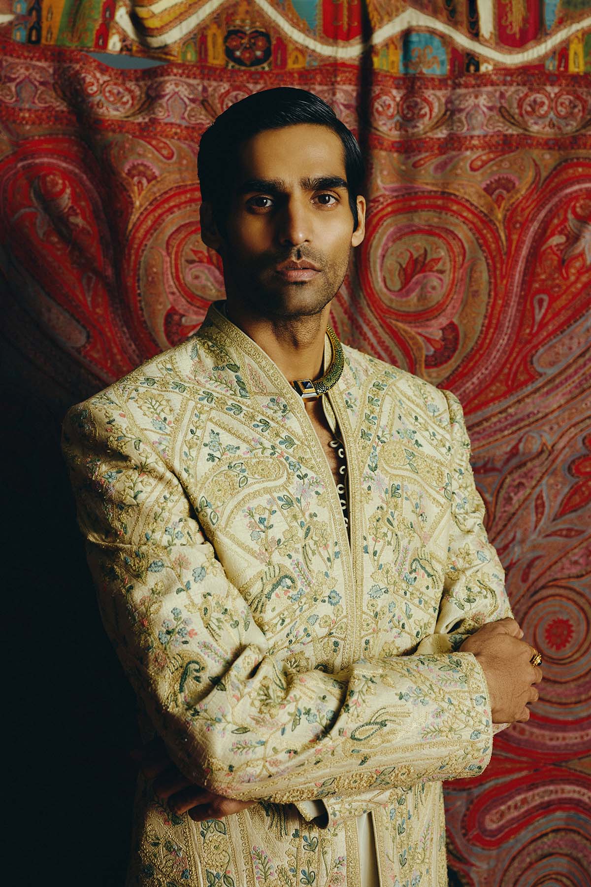 Imperial Pista Open Jacket with Kurta & Pant Set