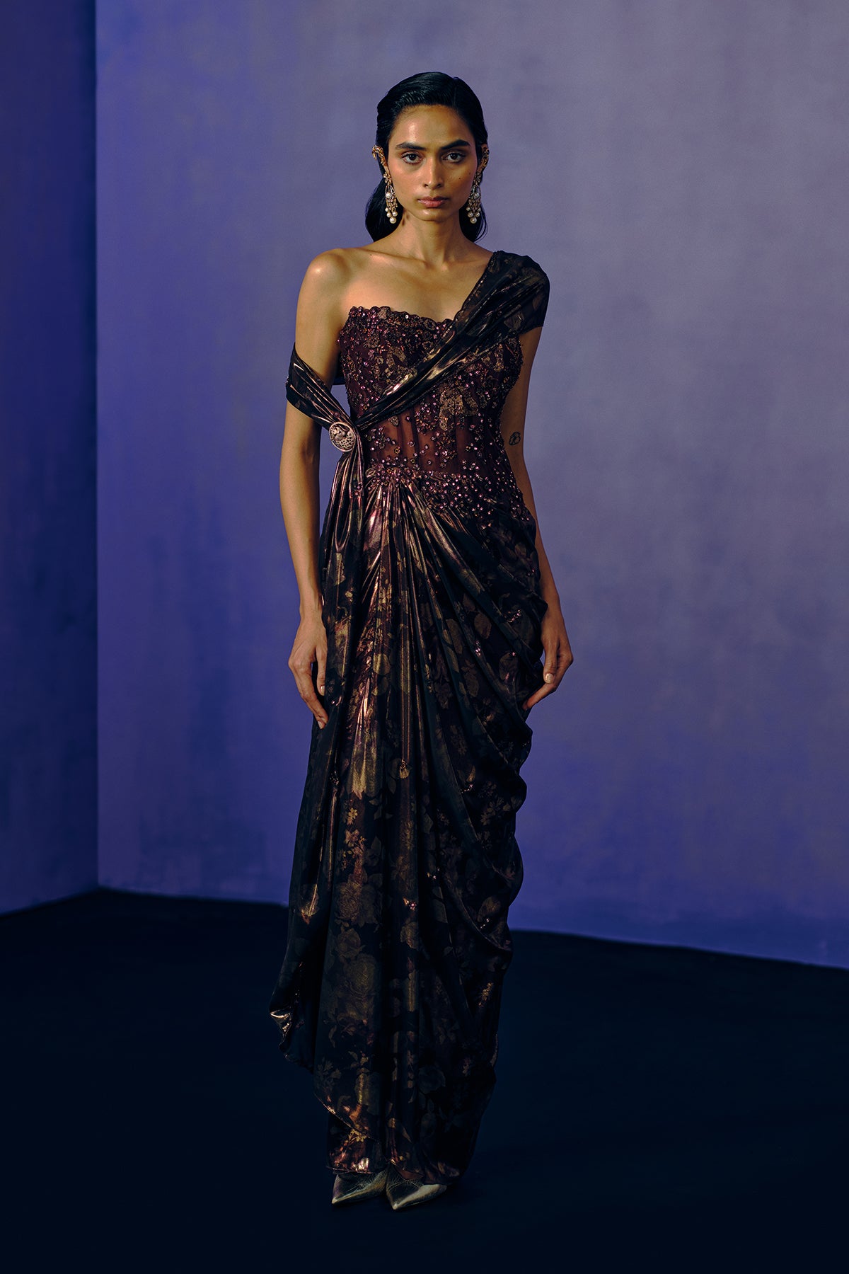 Smoked Bronze Evening Gown