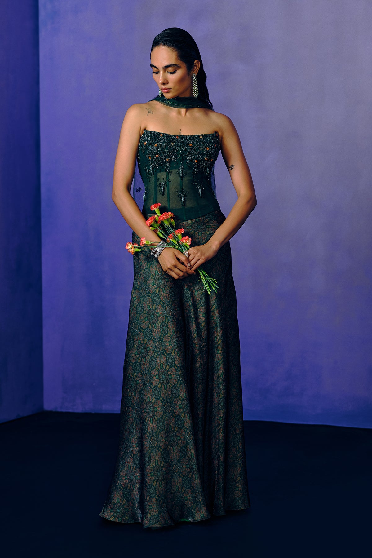 Verdant Muse Corset & Skirt Set