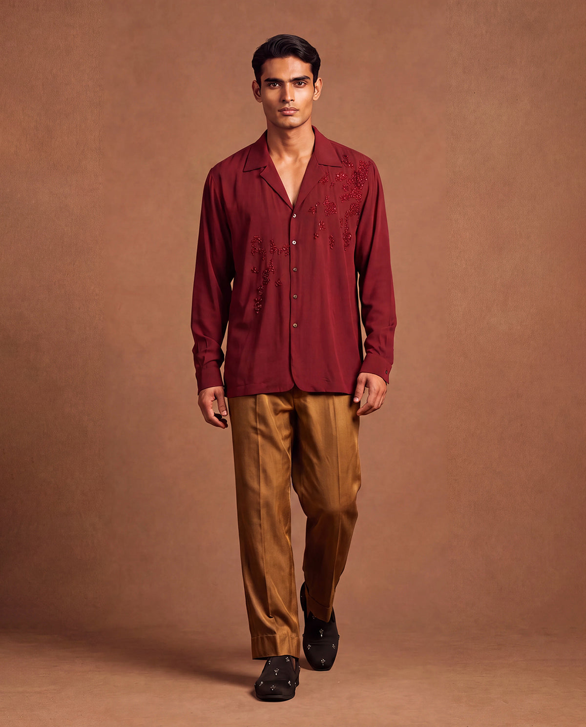 Claret Shirt & Pant Set