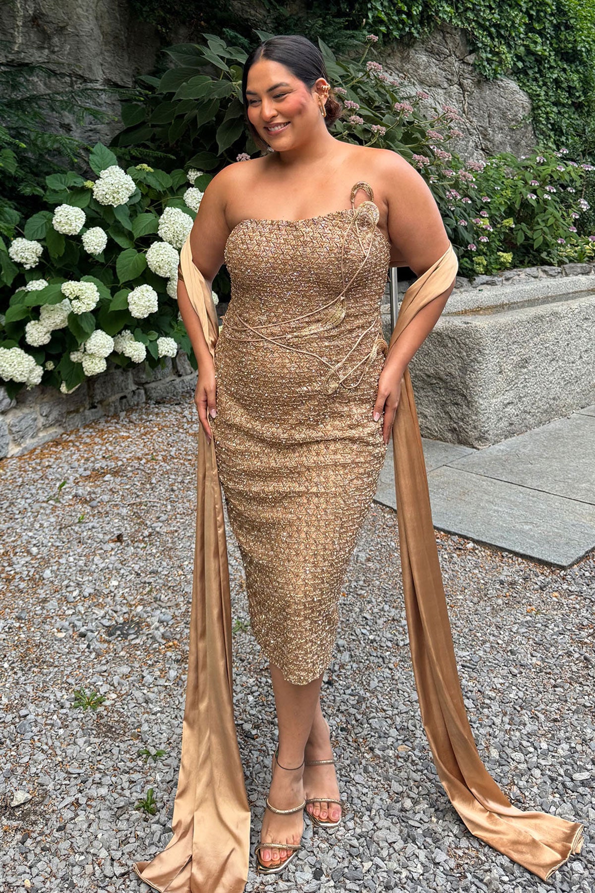 Sakshi Sindwani in "Zoe" Cocktail Gown