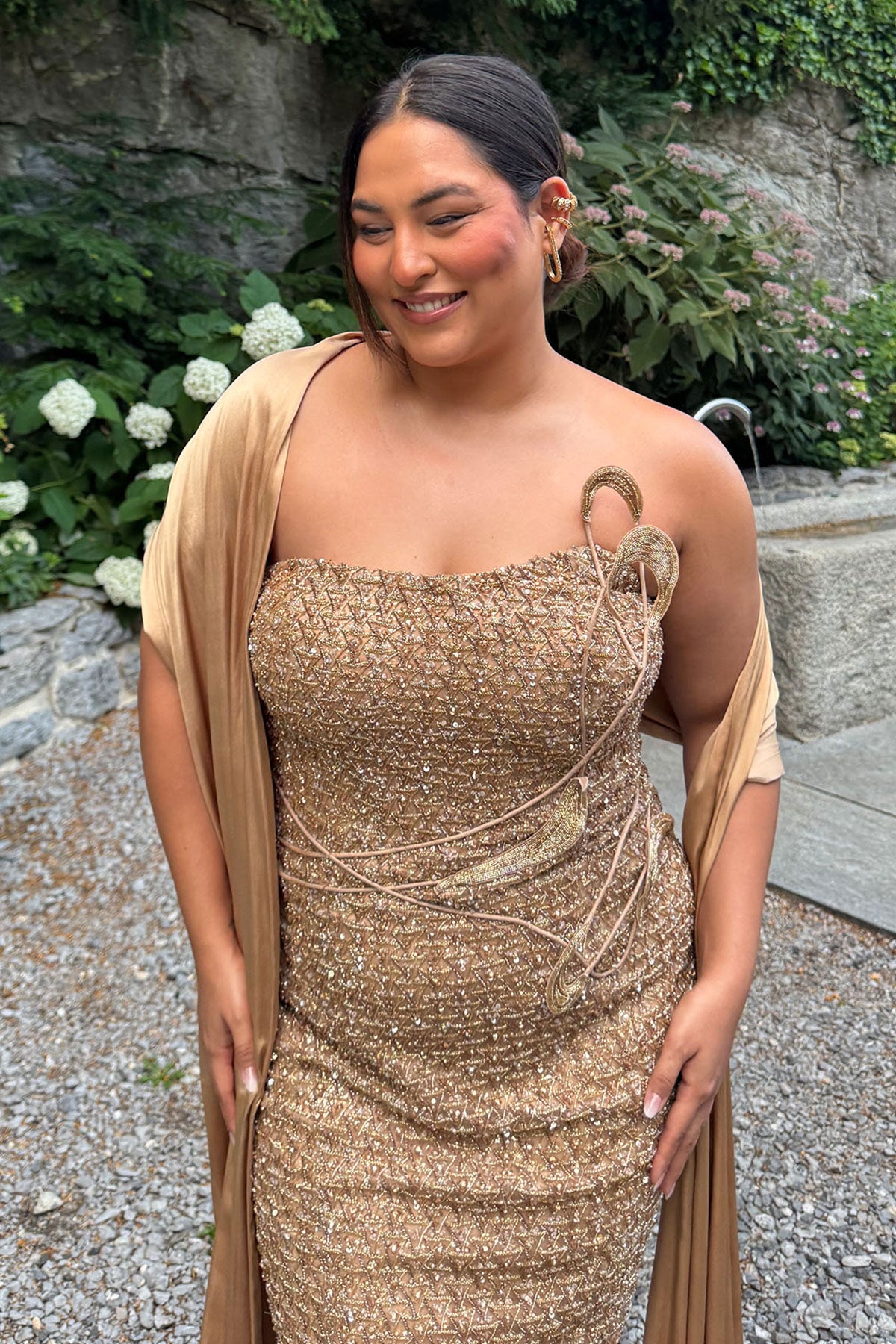 Sakshi Sindwani in "Zoe" Cocktail Gown
