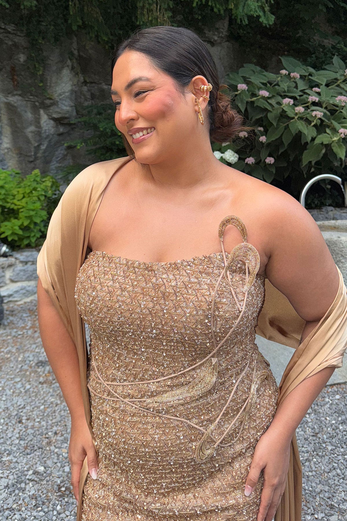 Sakshi Sindwani in "Zoe" Cocktail Gown
