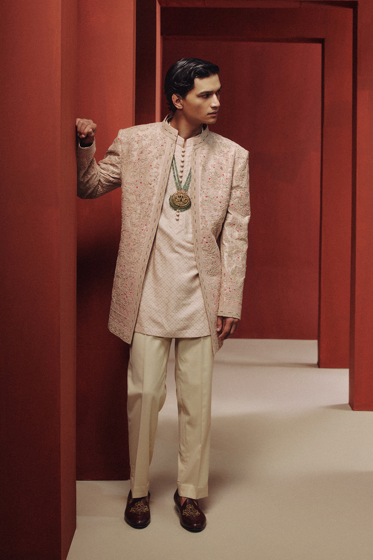 The Rosé Mirage Open Jacket Set
