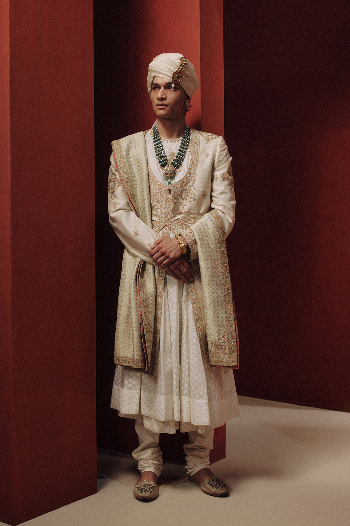 The Celestial Crème Sherwani
