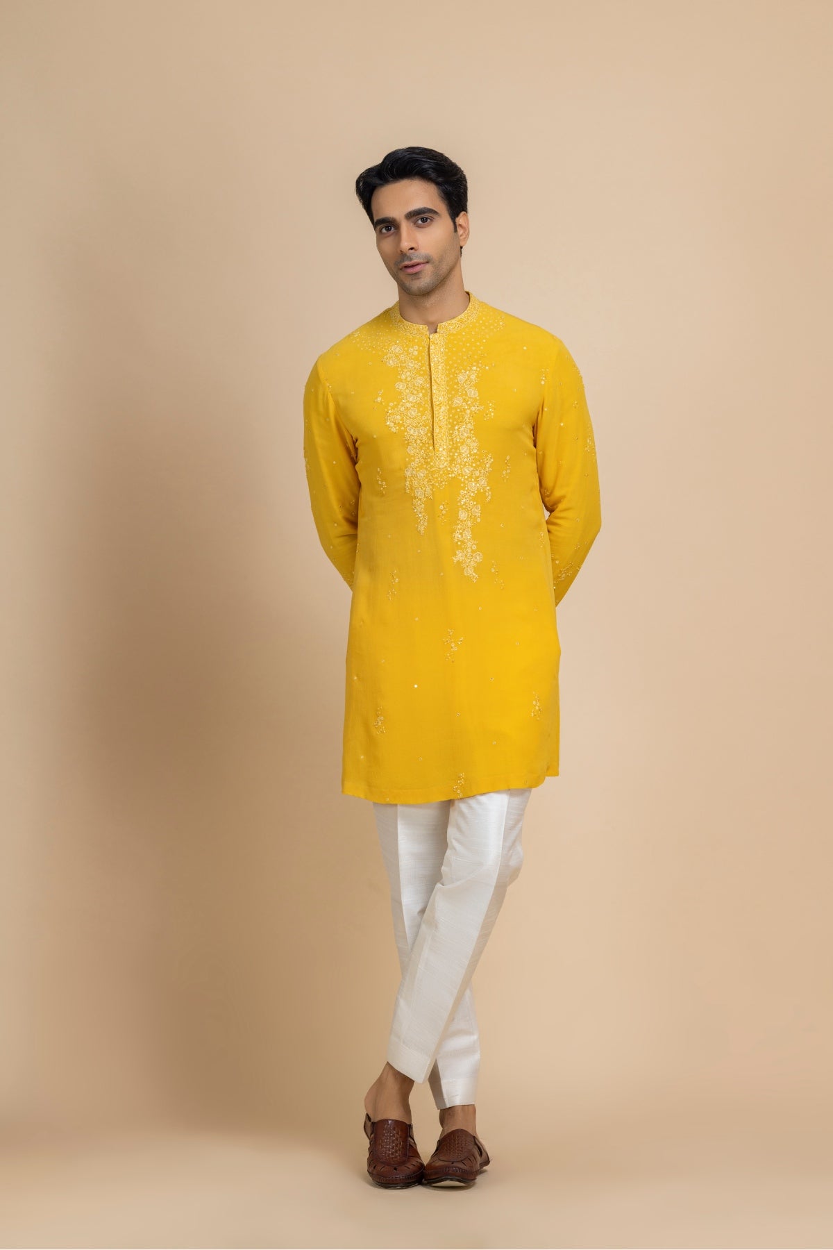 Marigold yellow Kurta & Pant Set