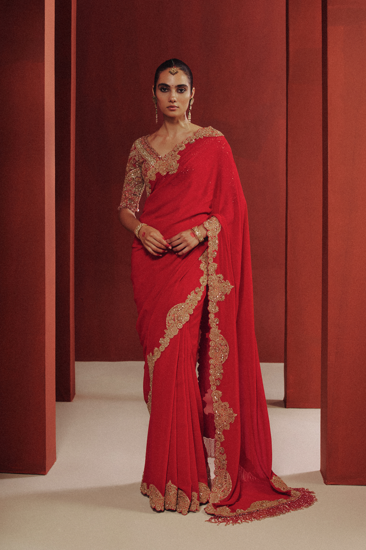 Opaline Bridal Saree