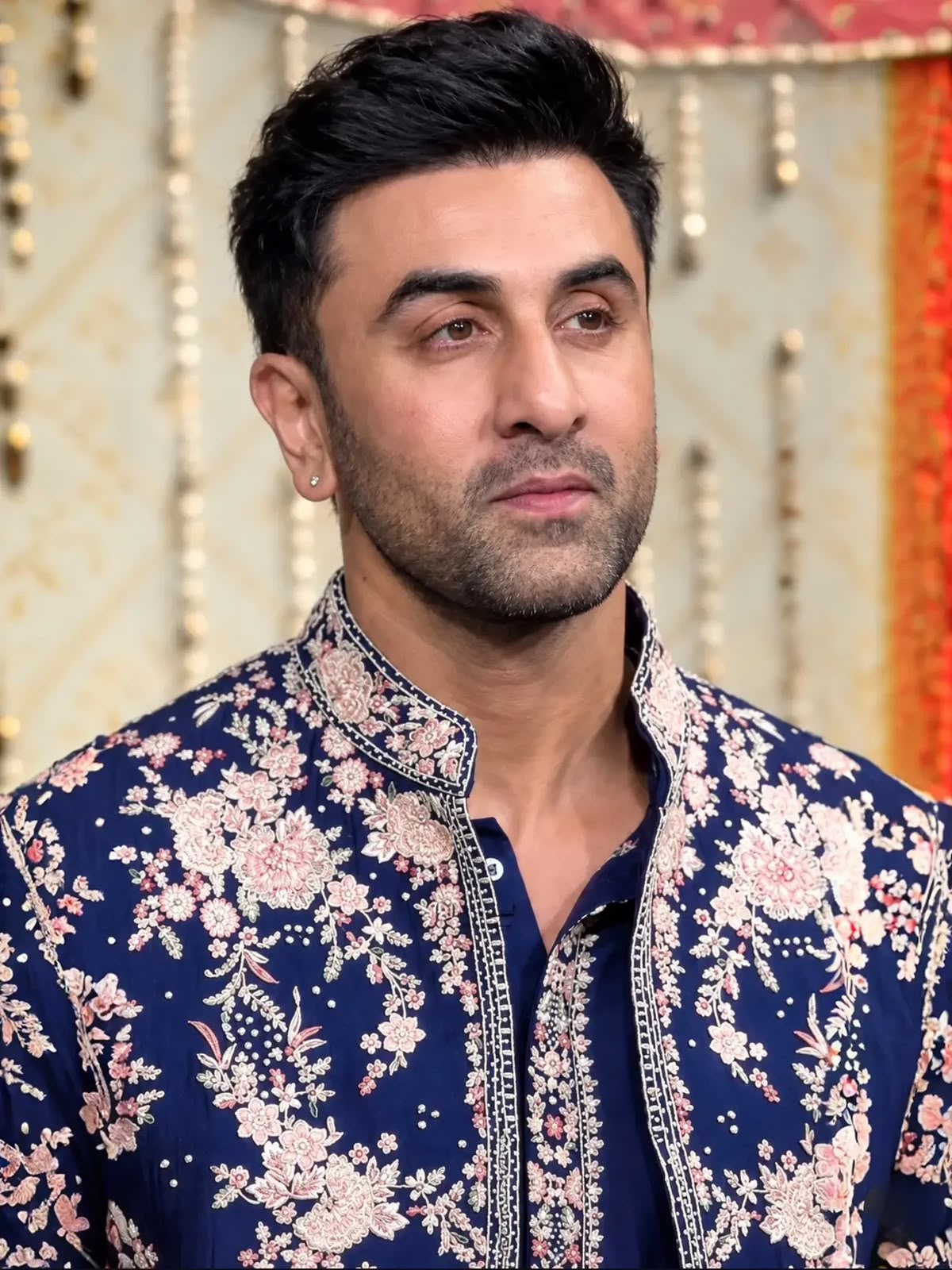 Ranbir Kapoor in Midnight Mélange Bundi Set