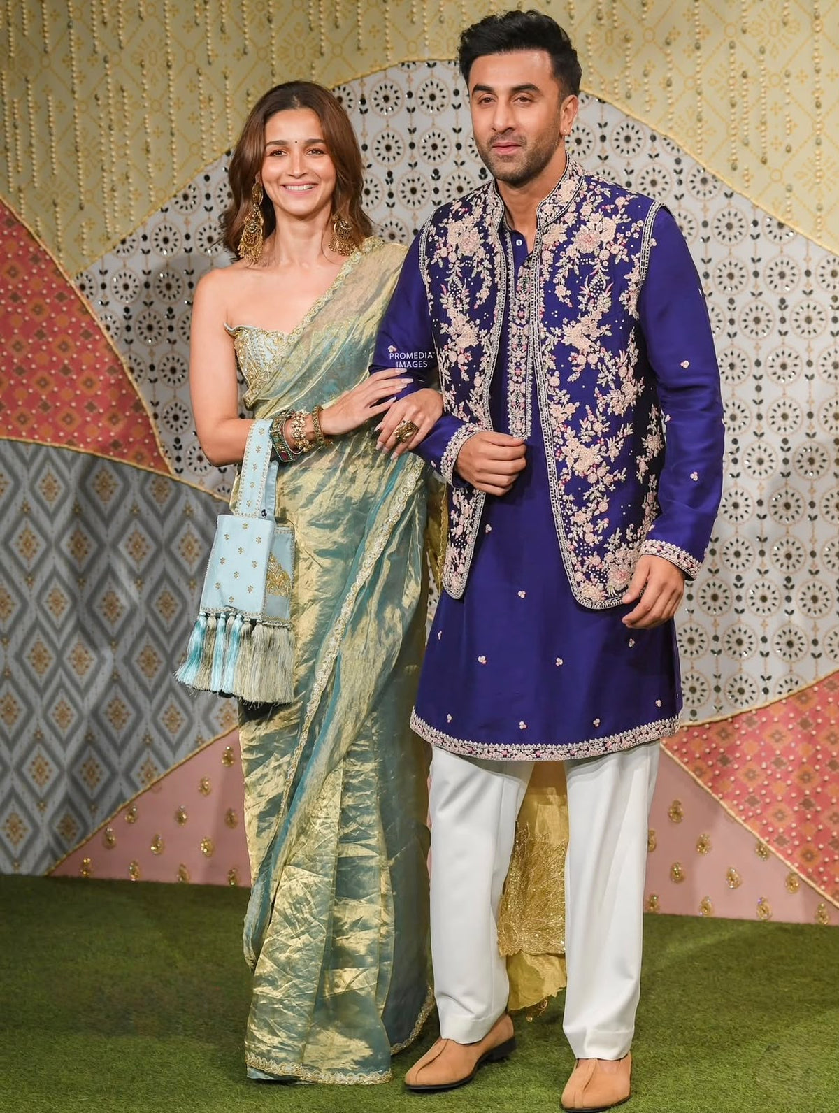 Ranbir Kapoor in Midnight Mélange Bundi Set
