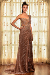 "Aztech" Gold Drape Sari