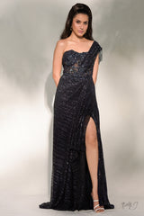 "Mere Honey" Sequinned Gown
