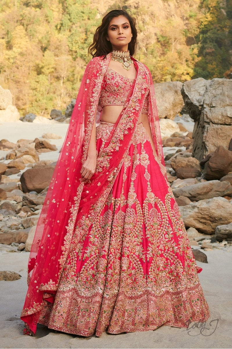 "Deborah" Silk Lehenga Set