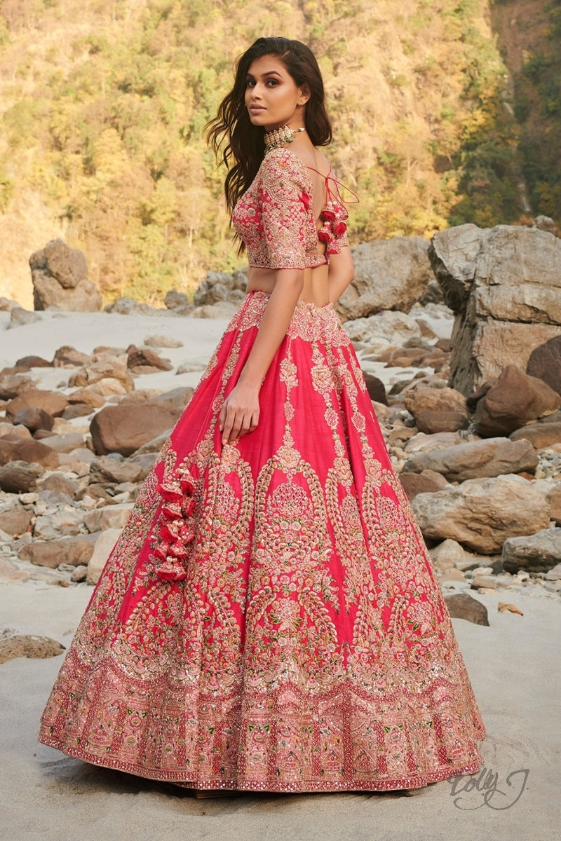 "Deborah" Silk Lehenga Set