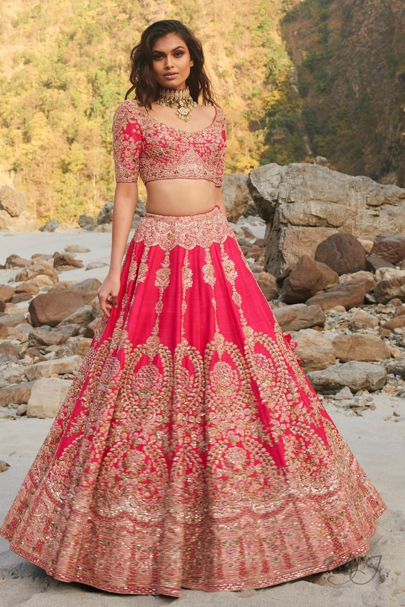 "Deborah" Silk Lehenga Set