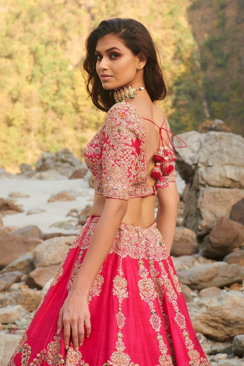 "Deborah" Silk Lehenga Set