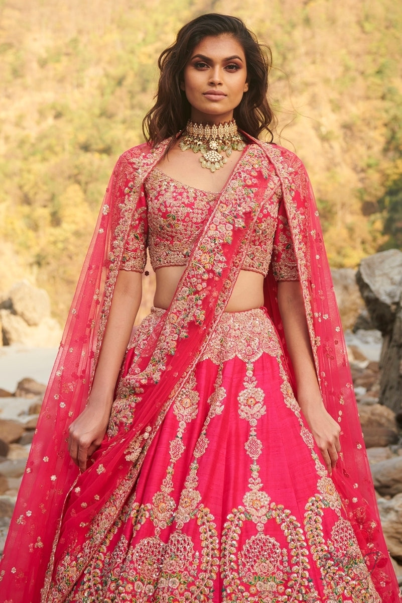 "Deborah" Silk Lehenga Set