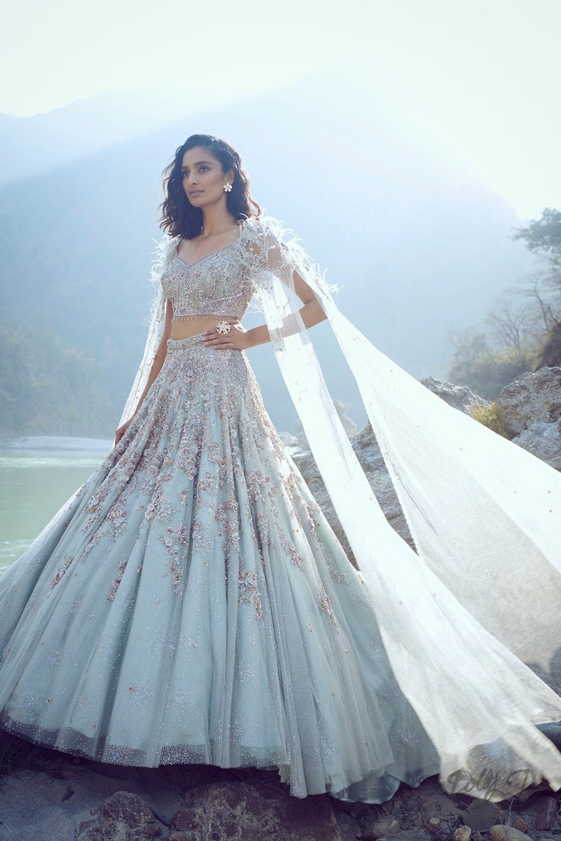 "Magnolia" Tulle Lehenga